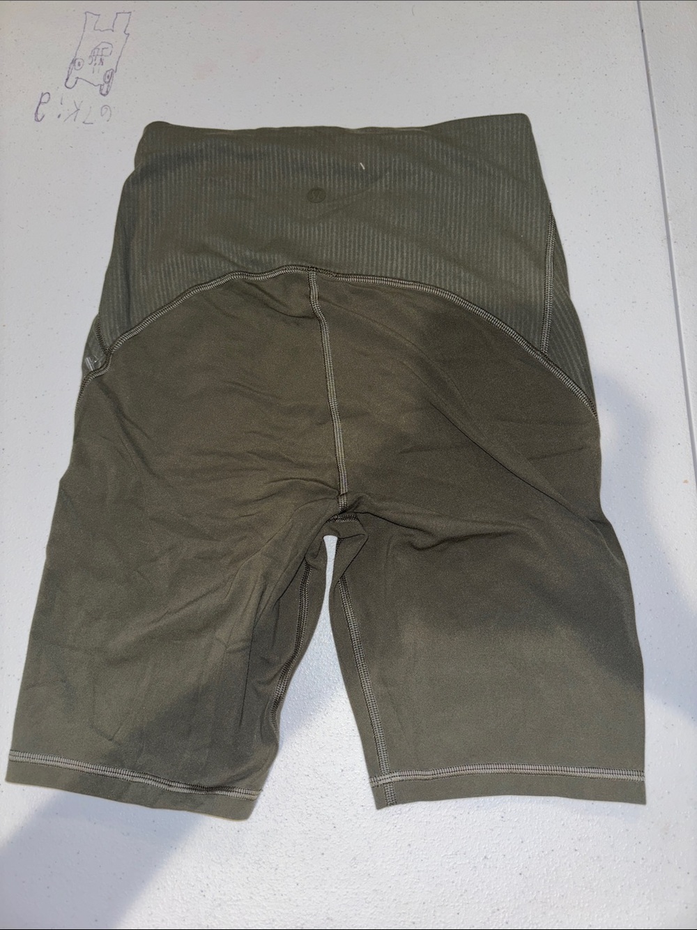 lululemon athletica Olive Green Bike Shorts